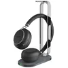 Image de Yealink BH76 - Micro-casque - sur-oreille - Bluetooth - sans fil - Suppresseur de bruit actif - USB-A via adaptateur Bluetooth - noir - avec support de chargement - CertifiÃ© pour Microsoft Teams