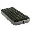 Image de Matelas gonflable - Intex Downy - 1 personne - 76x191x25 cm (LxLxH) - Vert - Avec pompe Ã  pied intÃ©grÃ©e