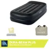Image de Matelas gonflable Intex - Pillow Rest Raised - 1 personne - 99x191x42 cm (LxLxH) - Noir - Motopompe intÃ©grÃ©e