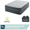 Image de Matelas gonflable Intex - Comfort Plush High-Rise - 2 personnes - 152x203x56 cm (LxLxH) - Gris - Motopompe intÃ©grÃ©e