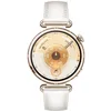 Image de MONTRE CONNECTÉE HUAWEI WATCH GT6 41 MM BLUETOOTH DORÉ AVEC BRACELET EN CUIR COMPOSITE BLANC