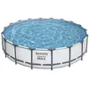 Image de Piscine tubulaire ronde steel pro max Ã 5.49 x h.1.22 m - grise