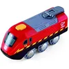 Image de Jouet Hape Locomotive Manivelle Rouge Et Noire Pour Circuit Train En Bois - Jeu Ãducatif Pour Enfant 3 Ans Et Plus - Roule Sans Piles - Compatible Marques Traditionnelles De Circuit Train