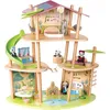 Image de Hape Maison En Bambou Famille Panda