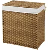 Image de Panier Ã  linge 2 compartiments pliable, Naturel