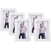 Image de Cadres photo lot de 5 en verre, Blanc