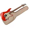 Image de Mooer Gtrs-P801rd Guitare Ãlectrique - Corps Aulne, Manche Ãrable FlammÃ© TorrÃ©fiÃ© - Fiesta Red