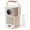 Image de Yaber T2 Plus Projecteur Ã  focale courte 450 ANSI lumens LED 1080p (1920x1080) Marron, CrÃ¨me