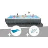 Image de Kit piscine tubulaire Intex Ultra XTR Frame rectangulaire 7,32 x 3,66 x 1,32 m + BÃ¢che Ã  bulles + Kit d'entretien