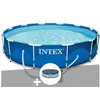 Image de Kit piscine tubulaire Intex Metal Frame ronde 3,66 x 0,76 m + BÃ¢che de protection