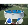 Image de Kit piscine acier blanc GrÃ© Bora Bora ronde 3,70 x 1,22 m + BÃ¢che Ã  bulles + Tapis de sol