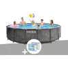 Image de Kit piscine tubulaire Intex Baltik ronde 4,57 x 1,22 m + 6 cartouches de filtration