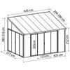 Image de Palram - Pergola FermÃ©e 11.8mÂ² Gris Anthracite - 703708