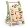 Image de Chariot de marche en bois- boho chic