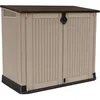 Image de Coffre Jardin En RÃ©sine "Caracas" - 880l - 132 X 71.5 X 113.5 Cm - Beige