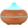 Image de Humidificateur ultrasonique avec lampe aromatique 500 ml brun clair