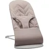 Image de Transat BÃ©bÃ© Bliss Coton MatelassÃ© PÃ©tale Gris Sable - Babybrezza