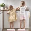 Image de Marche-Pied - Rose Pastel/Blanc