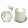 Image de Coffret DÃ®ner : Bavoir, Assiette, Couverts Et Verre BÃ©bÃ© Vert Pastel Babybjorn