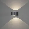 Image de Konstsmide Gela Applique Murale ExtÃ©rieure Moderne Up Down Gris FoncÃ© 2x 6w Led, Ip54