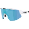 Image de Bliz - Lunettes de soleil polyvalentes - Matrix Small Matt White Smoke W Blue Multi - Blanc
