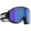 Image de Masque de ski BLIZ Rave JR (Matt Black w White logo - Brown w Blue Multi - CAT.3) Enfant