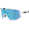 Image de Bliz - Lunettes de soleil de cyclisme - Fusion Small Matt White Brown w Blue Multi - Blanc