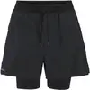 Image de Craft - Shortde trail running stretch et respirant - Hypervent 2-In-1 Shorts M Black pour Homme - Taille M - Noir