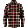 Image de Fjall Raven - Chemise en coton biologique - Skog Shirt M Dark Navy Red en Coton - Taille L - Orange