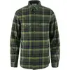 Image de Fjall Raven - Chemise épaisse en coton biologique - Singi Heavy Flannel Shirt M Black Deep Forest en Coton - Taille M - Noir