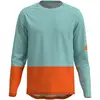 Image de T-shirt VTT POC M's Motion Air L/S Jersey (Lazurite Blue/Carnelian Orange)