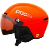 Image de POC - Casque de ski/snowboard à visière - POCito Obex Visor Fluorescent Orange/Clarity POCito/Partly Sunny - Taille Enfant 55-58 cm
