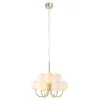 Image de Markslojd Bianco Suspension De Plafond Ã Plusieurs Bras Globe Globe En Verre 9 LumiÃ¨re Or, Blanc