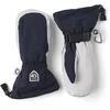 Image de Hestra - Moufles de ski - Mitt Army Leather Heli Ski W Black/Offwhite en Cuir - Taille 8 - Noir