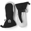 Image de Hestra - Moufles de ski - Mitt Army Leather Heli Ski W Black/Offwhite en Cuir - Taille 9 - Noir