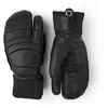 Image de Hestra - Gants de ski 3 doigts en cuir - 3-fingers Fall Line Black/Black en Cuir - Taille 9 - Noir