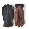 Image de Hestra - Gants de ski en cuir - Wakayama Glove Navy/Brown en Cuir - Taille 10