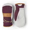 Image de Hestra - Moufles de ski imperméables en cuir - Voss CZone Mitt Bordeaux en Cuir - Taille 8