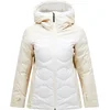 Image de Peak Performance - Doudoune de ski en duvet - W Silverchute Helium Down Jacket Sand Fog Off White pour Femme - Taille L - Blanc
