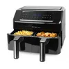 Image de Emerio - Friteuse Sans Huile 7,2l - Double Bac - Minuteur - Thermostat RÃ©glable - RÃ©servoir Amovible - Cool Touch - Noir