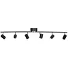 Image de By Rydéns Spot plafonnier Correct 6 124 cm Noir mat