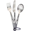 Image de Optimus - Lot de 3 couverts de table - Jeu de 3 Couverts Titane en Titane - Gris