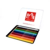 Image de Crayons de couleurs aquarellables Swisscolor Boîte métal de 12 couleurs
