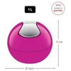 Image de Poubelle ? Bascule Pp Bowl 1l Rose Fonc?