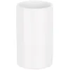 Image de Verre porte brosse Ã  dents TUBE en porcelaine blanche