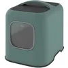 Image de Rotho - Maison Toilette Pour Chat 57 X 39 X 40 Cm - Bac A Litiere - Vert De Gui