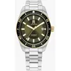 Image de Montre Ã Cadran Vert Et Monogramme Th Th85 Watch/Silver