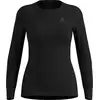 Image de Odlo - Première couche technique - BL Top Crew Neck LS Active Warm Eco W Black pour Femme - Taille L - Noir