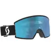 Image de Masque de ski SCOTT Ambit (black/white - AMP aurora green chrome S1) cat.1