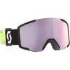 Image de Scott - Masque de ski - Shield Black/Neon Yellow AMP Lavender Chrome S3 - Noir
